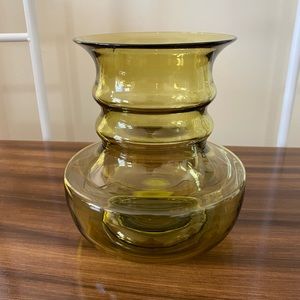 MCM Green Scandinavian Glass Vase